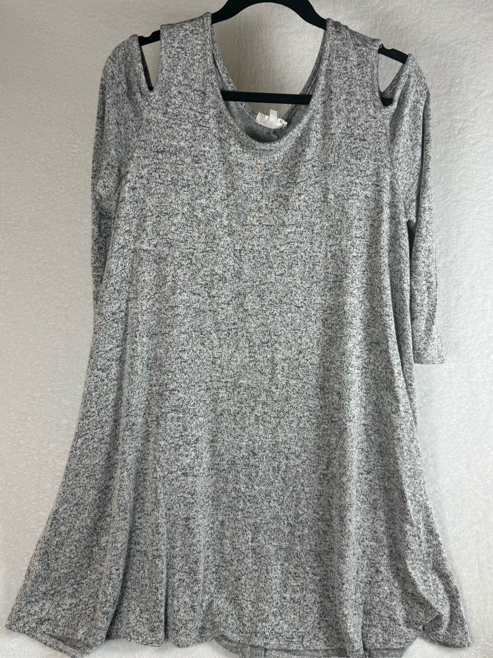 Thyme & Honey Gray dress -3/4 sleeve - Size XL